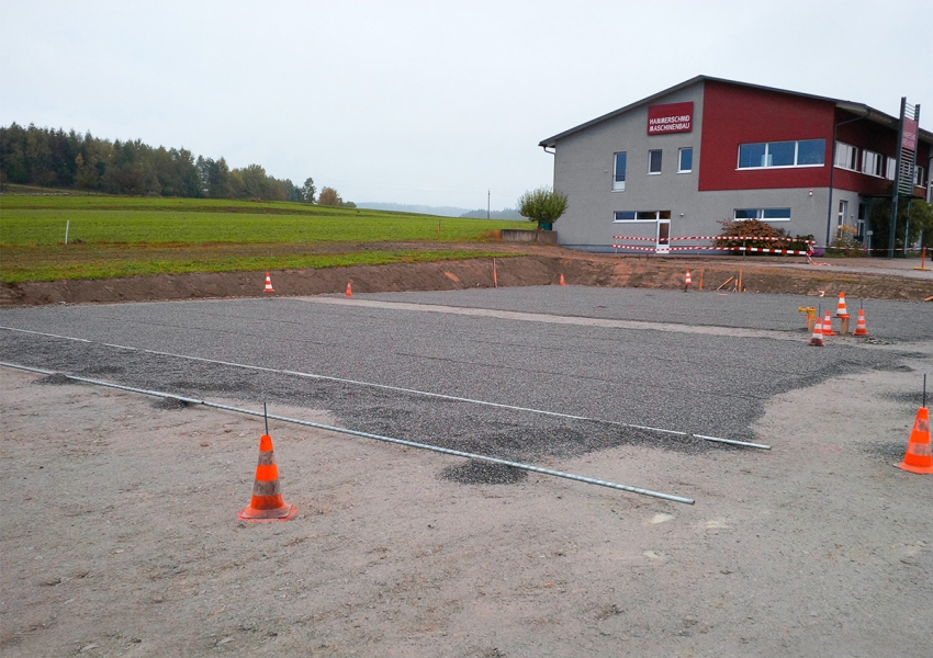 Temporary Home Bad Leonfelden: Preparation of the foundation